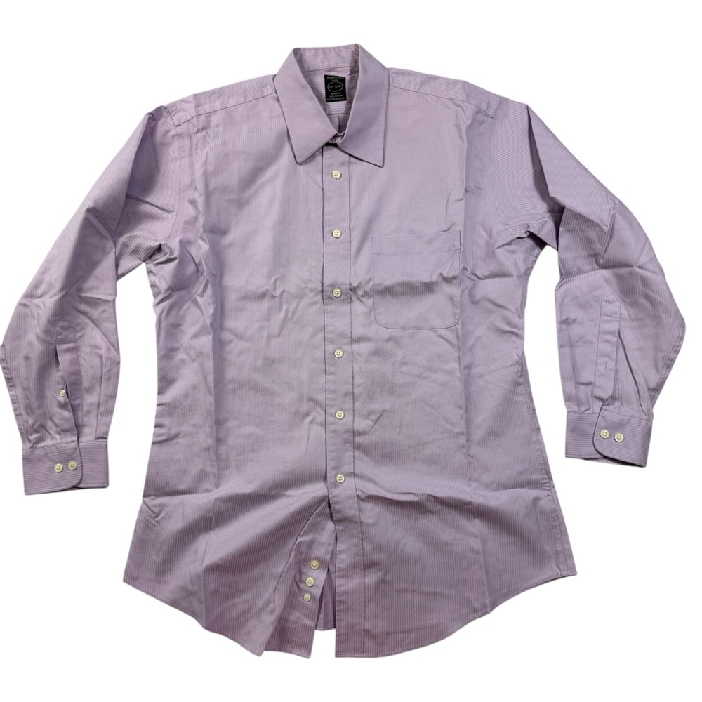 Joseph & Feiss Non-Iron Dress Shirt – Lavender – 100% Cotton – Fitted Size 16.5